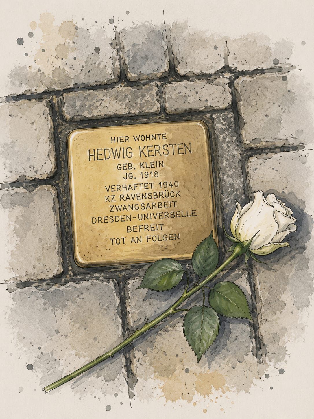 Stolperstein für Hedwig Kersten – Erinnerung gegen das Vergessen